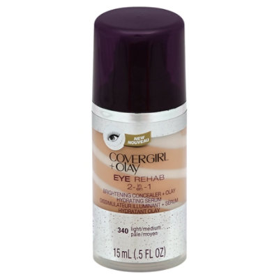 COVERGIRL + Olay Eye Rehab Concealer + Hydrating Serum 2 in 1 Light/Medium 340 - 0.5 Fl. Oz.