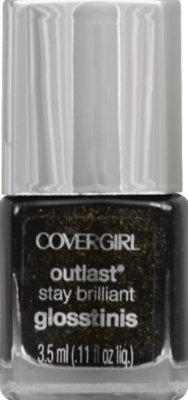 COVERGIRL Outlast Stay Brilliant Glosstinis Nail Polish Black Heat 650 - 0.11 Fl. Oz. - Image 2