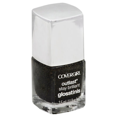 COVERGIRL Outlast Stay Brilliant Glosstinis Nail Polish Black Heat 650 - 0.11 Fl. Oz. - Image 1