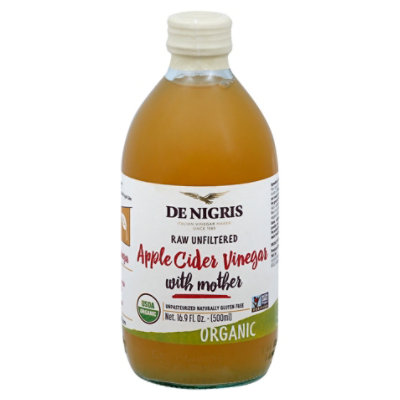 De Nigris Vinegar Apple Cider Unfiltered Unpasteurized - 500 Ml - Image 3