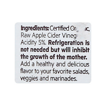 De Nigris Vinegar Apple Cider Unfiltered Unpasteurized - 500 Ml - Image 5