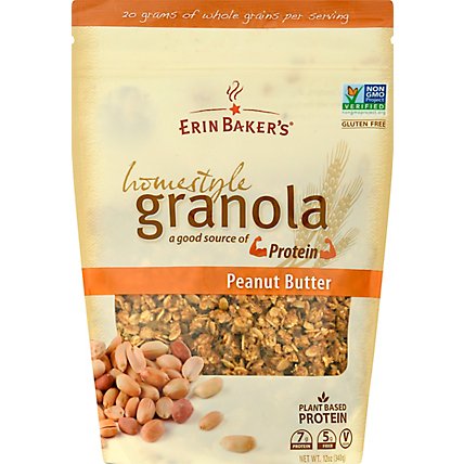 Erin Bakers Granola Homestyle Peanut Butter - 12 Oz - Image 2