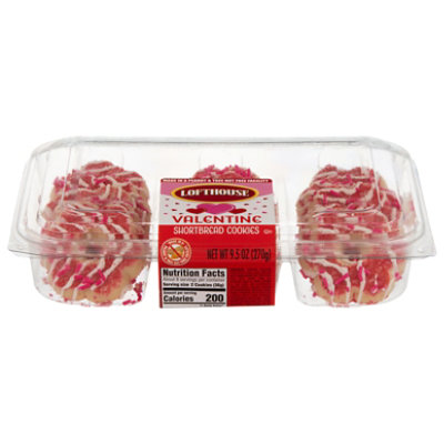 Lofthouse Cookie Shortbread Valentines - Each