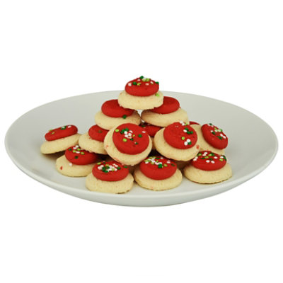 Bakery Cookies Frosted Sugar Red Mini - 10.5 Oz