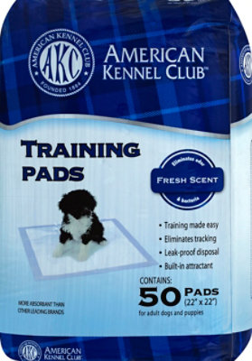 American Kennel Club Training Pads Fresh Scent Wrapper 50 Count acmemarkets