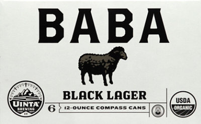 Uinta Baba Organic Black Lager In Cans - 6-12 Fl. Oz. - Image 3