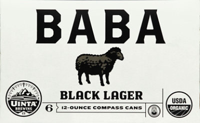 Uinta Baba Organic Black Lager In Cans - 6-12 Fl. Oz. - Image 2