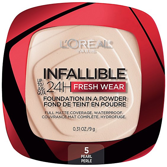 L'Oreal Paris Infallible Pearl Up to 24 Hour Fresh Wear Foundation In A Powder - 0.31 Oz