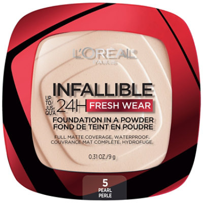 L'Oreal Paris Infallible Pearl Up to 24 Hour Fresh Wear Foundation In A Powder - 0.31 Oz - Image 2