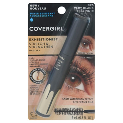 COVERGIRL Exhibitionist Stretch and Strengthen Very Black Mascara - 0.3 Fl. Oz. - Image 1