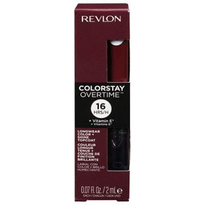 Revlon Overtime Lipcolor Relentless Raisin - .07 Oz - Image 3