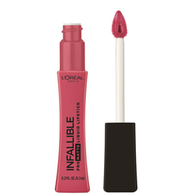 L'Oreal Paris Infallible Pro Matte Up to 16 Hour Wear Pink Soiree Liquid Lipstick - 0.21 Oz - Image 1