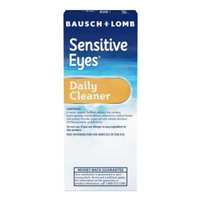 Sensitive Eyes Contact Lens Solution for Cleaning Soft Contacts Daily Lens Cleaner - 1 Fl. Oz. - Image 2