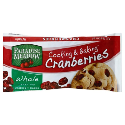Paradise Meadow Cooking & Baking Cranberries Whole - 7 Oz - shaws