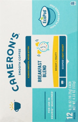 Camerons Coffee EcoPod Light Roast Breakfast Blend 12 Count - 4.33 Oz - Image 5