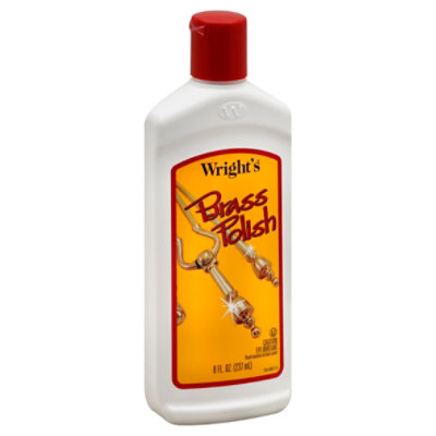  Wright's Brass and Copper Polish and Cleaner - 8 Ounce -  Gently Cleans and Removes Tarnish Without Scratching : Metal Polish :  Health & Household