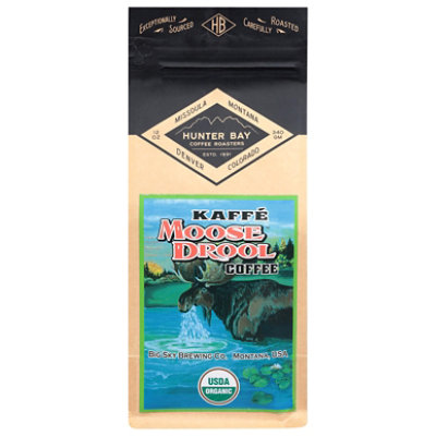 Hunter Bay Coffee Organic Coffee Whole Bean Moose Drool - 12 Oz