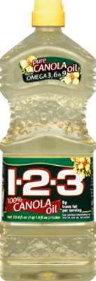 1-2-3 Canola Oil Pure - 33.8 Fl. Oz. - Image 2