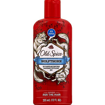 Old Spice Shampoo & Conditioner 2in1 Wolfthorn - 12 Fl. Oz. - Image 2