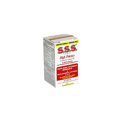 Mid Sss Tonico Tablets 40 Ct - 40 Count - Image 1