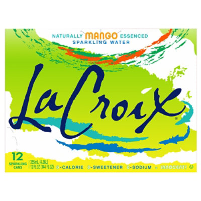 LaCroix Sparkling Water Core Mango 12 Count - 12 Oz - Image 1