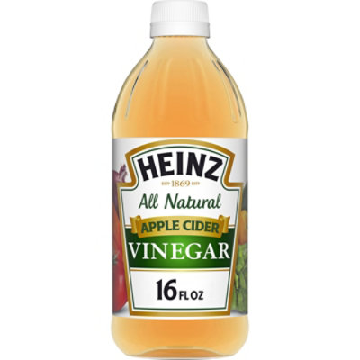 Heinz All Natural Apple Cider Vinegar with 5% Acidity Bottle - 16 Fl. Oz. - Image 1