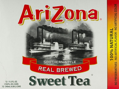 AriZona Sweet Tea Real Brewed Southern Style - 12-11.5 Fl. Oz. - Image 2