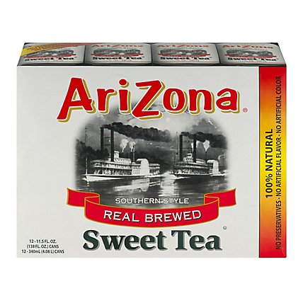 AriZona Sweet Tea Real Brewed Southern Style - 12-11.5 Fl. Oz. - Image 1