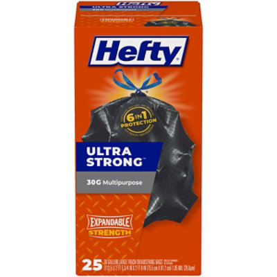 Hefty Trash Bags Drawstring Ultra Strong Multipurpose