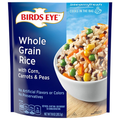 Birds Eye Steamfresh Selects Rice Brown & Wild With Corn Carrots & Peas - 10 Oz