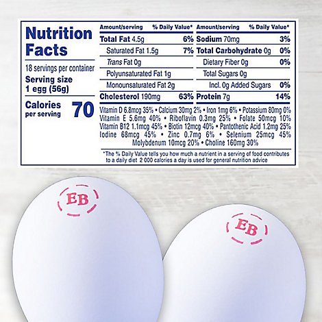 Egglands Best Eggs Extra Grade A Large - 18 Count
