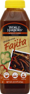 World Harbors Sauce & Marinade Fajita Mexican Style - 16 Fl. Oz. - Image 2