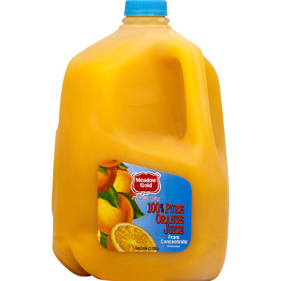 UNITED DAIRY 100% Pure Orange Juice 1 GAL PLASTIC JUG