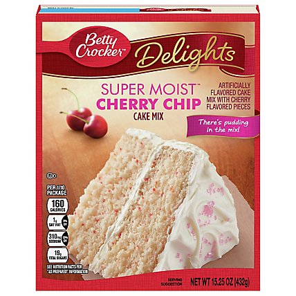 Betty Crocker Delights Cake Mix Super Moist Cherry Chip - 15.25 Oz - Image 3