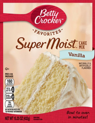 Betty Crocker Favorites Cake Mix Super Moist Vanilla - 15.25 Oz - Image 1