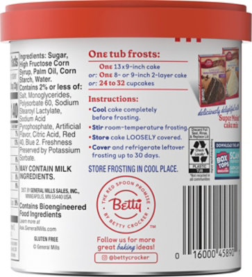 Betty Crocker Rich & Creamy Frosting Cherry - 16 Oz - Image 6