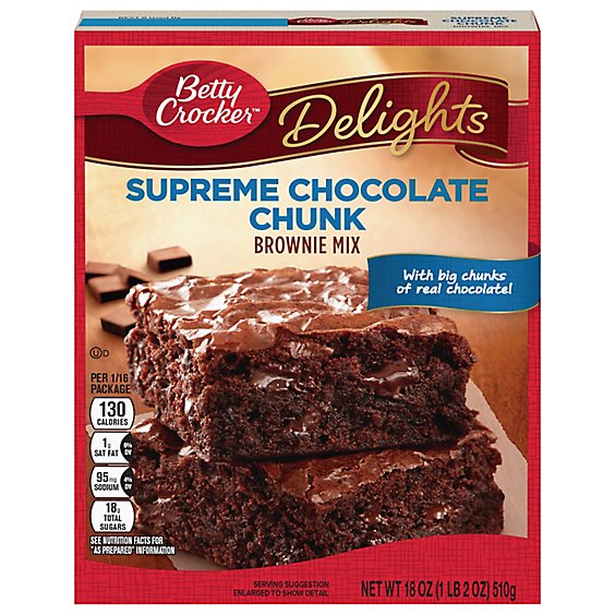 Betty Crocker Brownie Mix Premium Chocolate Chunk with Hersheys - 18 Oz