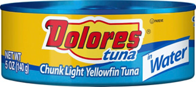 Dolores Tuna Yellowfin Chunk Light in Water - 5 Oz - Image 2