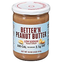Better N Peanut Butter Spread Low Sodium - 16 Oz - Image 2