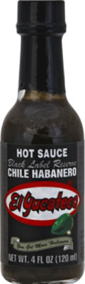 El Yucateco Sauce Hot Black Label Reserve Chile Habanero Bottle - 4 Fl. Oz. - Image 2