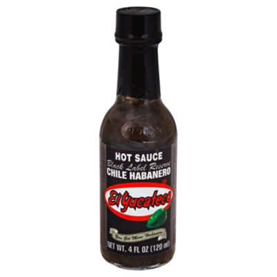 El Yucateco Sauce Hot Black Label Reserve Chile Habanero Bottle - 4 Fl. Oz. - Image 1