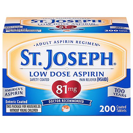 St Joseph Enteric Aspirin Safety Coated - 200 Count - Image 3