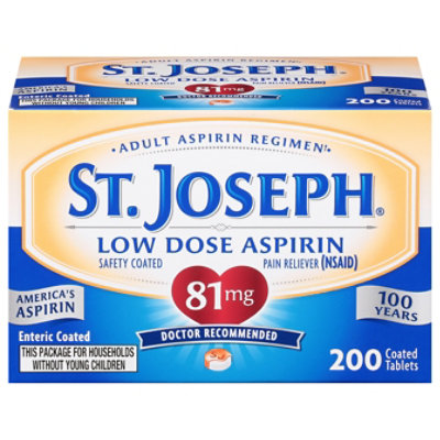 St Joseph Enteric Aspirin Safety Coated - 200 Count - Image 3