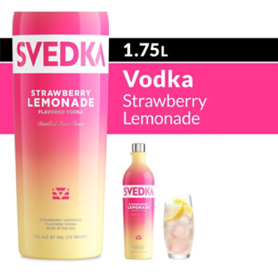 SVEDKA Strawberry Lemonade Flavored Vodka 70 Proof - 1.75 Liter - Image 1