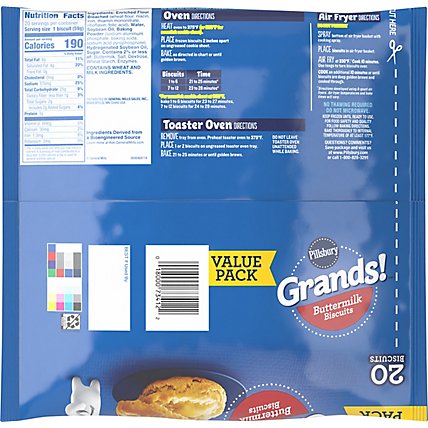 Pillsbury Grands! Biscuits Buttermilk Value Pack 20 Count - 41.6 Oz - Image 6