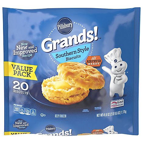 Pillsbury Grands! Biscuits Southern Homestyle Value Size 20 Count - 41.6 Oz