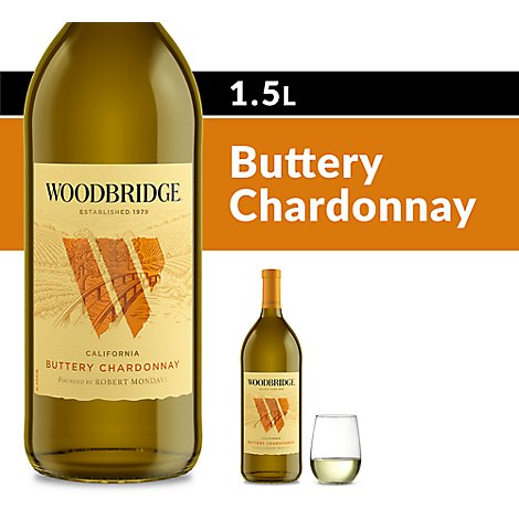 Woodbridge by Robert Mondavi Buttery Chardonnay White Wine - 1.5 Liter