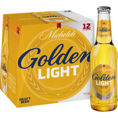 Michelob Golden Light Draft Beer Bottles - 12-12 Fl. Oz. - albertsons