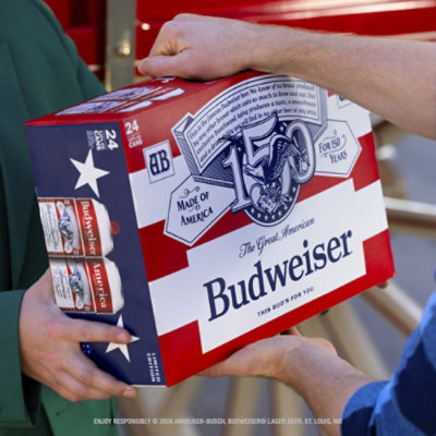 Budweiser American Lager Beer in Cans - 15 - 16 Fl. Oz. - Image 5