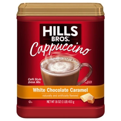 Hills Brothers. Cappuccino Drink Mix White Chocolate Caramel - 16 Oz - Image 3